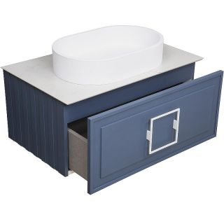 Тумба под раковину La Fenice Cubo FNC-01-CUB-BG-90 Синяя матовая 90 см